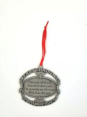 Merry Christmas From Heaven Pewter Ornament - 1990 John W. Mooney Jr. NO BOX EUC • $19.99