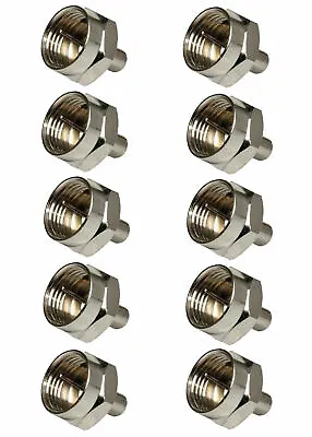 10 PCS Pack F Type 75 Ohm Male Terminator Connector End Cap Cover • $7.99