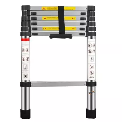 £39.99 • Buy 6.6FT 2m Telescopic Ladder Extendable Step Loft Ladder Folding Multi Purpose
