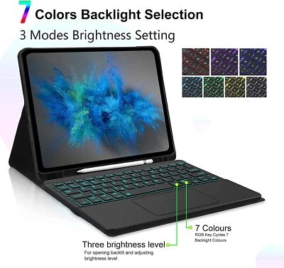 $59.99 • Buy Smart Touchpad Keyboard Case Cover For IPad 5/6/7/8/9/10th Gen Air 1/2/3/4/5 Pro