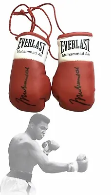 Autographed Mini Boxing Gloves Muhammad Ali  (The Greatest) (highly Collectible) • £9.64