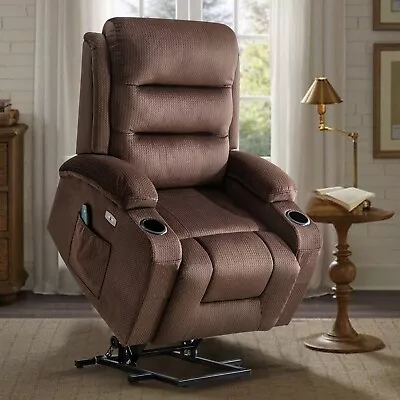 Electric Power Lift Recliner Chair Sofa With Massage And Heat For Elderly • $359.99