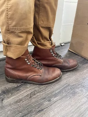 Vtg Red Wing 2126 USA MADE! Brogan Work Boots  Leather Men's 12 E Discontinued • $92