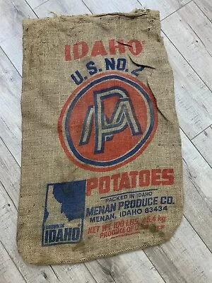 Vintage Burlap Potato Sacks • $9