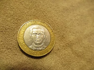 1997 Dominican Republic 5 Pesos Bimetallic Coin • $3.50