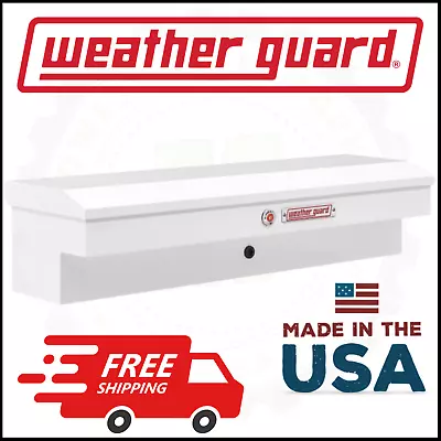 Weather Guard 56  Lo Side Mount Tool Box White Steel 56X17X13 • $933.58