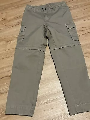 ~~Cortech CPX Water Resistant Cargo Convertible Pants Men's 34X34 HEAVY Brown • $15.50