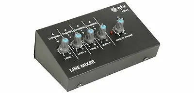 £27.92 • Buy Compact 4 Mono Channel Line Level & Instrument Mic Microphone Mini DJ PA Mixer