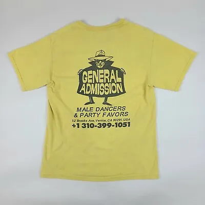 General Admission Shirt Adult Small Yellow Venice California Obscura Male Dancer • $10