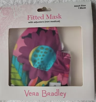 $7.99 • Buy Vera Bradley Va Va Bloom Floral Face Mask Signature Cotton With Adjusters NEW