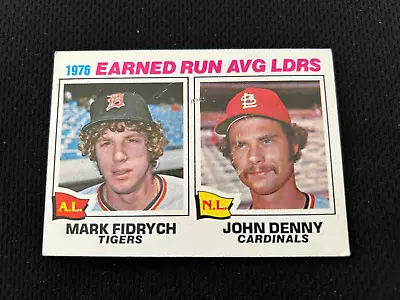 Mark  The Bird  Fidrych Rookie Topps 1977 Detroit Tigers Era Ldrs Baseball Card • $3.99