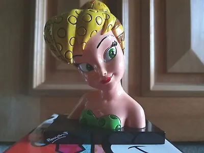 Disney Romero Britto Pop Art Tinkerbell Bust Peter Pan Figurine 5 1/2  Used RARE • $180