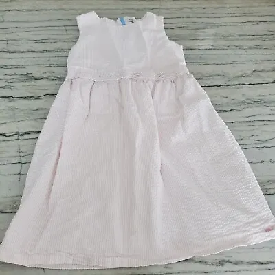 Vineyard Vines Girls Pink And White Seersucker Dress Size 14 • $26