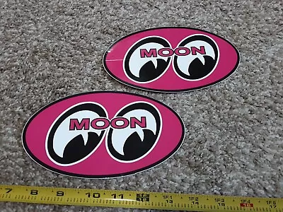 Lot Of 2 Classic Moon Eyes Racing Decals Stickers NHRA Hot Rat Rod Old School  • $7.95