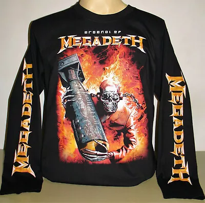 Megadeth Arsenal Of Long Sleeve T-Shirt Size M L XL 2XL Thrash Metal Band New! • $19.99