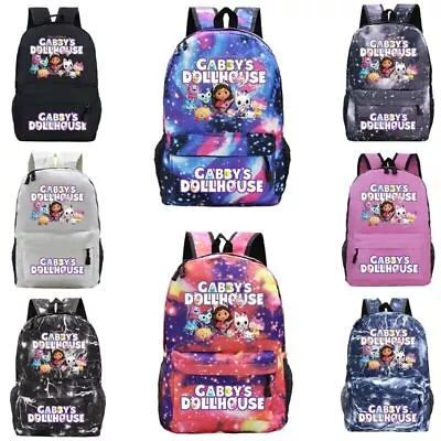 Cartoon Dollhouse Galaxy Backpack Rucksack Student School Handbag Travel Bag AU • $19.99