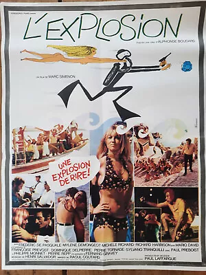 Poster THE EXPLOSION Marc Simenon Mylene Demongeot Frederic Of Pasquale • $17.16