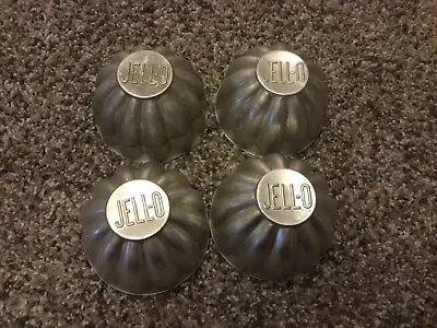 4 Vintage Aluminum Jello Molds/Tins/Mini Tarts Jell-O  • $9.99