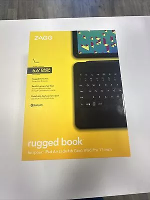 ZAGG Rugged Book Keyboard & Detachable Case | Apple IPad Pro 11 | IPad Air 5 & 6 • $135