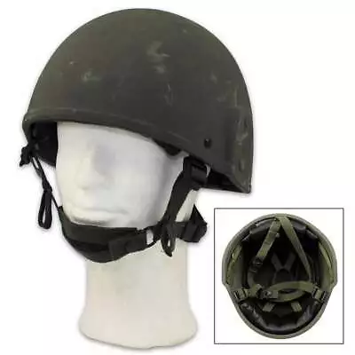 Real British Military Surplus Helmet Combat Army GS MK6 Original Brodie Chin • $55.99