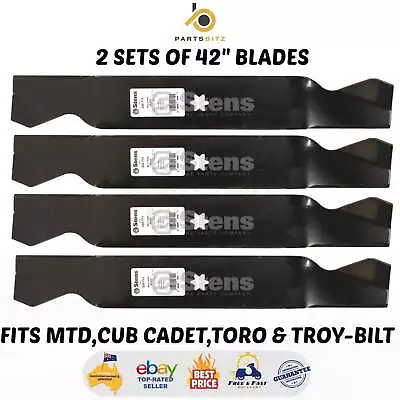 4 X Blades For 42  Cub Cadet MTD Ride On Mowers 942-04308 742 0647 • $76.50