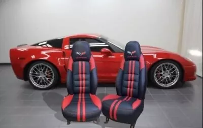 Fits Corvette C6  2005-2011 Synthetic Leather Replacement Standard Seat Cover • $320