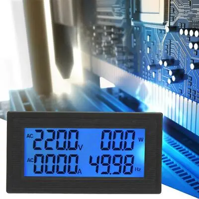 Digital Panel Meter AC Voltmeter Frequency Volt Amp Power Energy Meter 60~500V C • $13.62