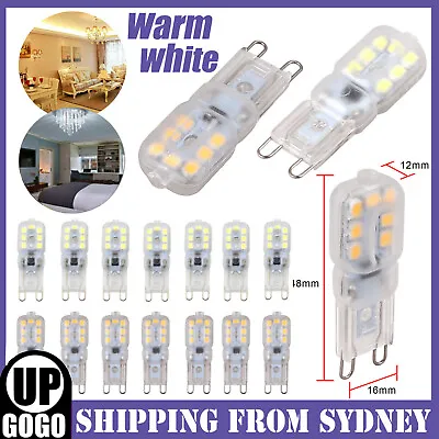 LED Dimmable Replace Halogen Lamp Capsule Light Bulb Up10X AC220-240V 3W G9White • $5.41