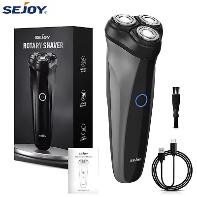Sejoy Electric Razor For Men 3D Rotary Shaver Rechargeable Beard Pop-Up Trimmer  • $12.09