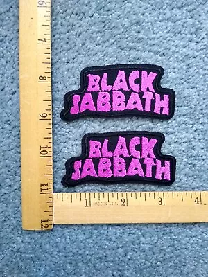 Lot Of 2 Awesome Black Sabbath Music Rockband Iron On Patches  Free Shipping • $6.99