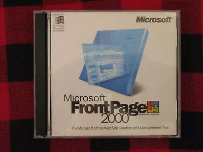 Microsoft Frontpage 2000 Windows 98/NT Product Key 2 CDs • $10