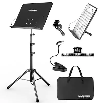 5 In 1 Dual-use Sheet Music Stand & Desktop Book Stand Folding Music Stand W... • $40.04