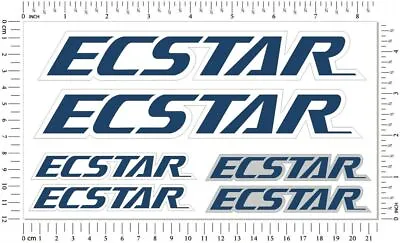 Ecstar Laminated Stickers Motorcycle Decals Moto GP Sponsor Set For Suzuki Honda • $10