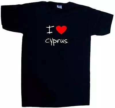 £9.99 • Buy I Love Heart Cyprus V-Neck T-Shirt