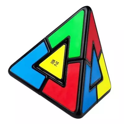 Qiyi Duo Pyramind 2x2 Strange Shape Pyramid Magic Cube 2x2x2 Educational Puzzle • $9.90