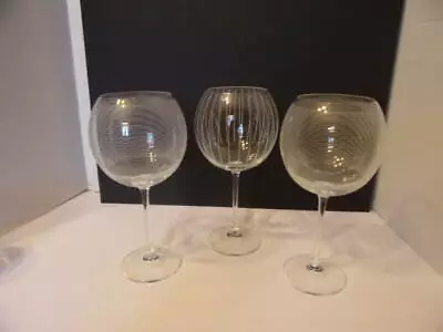 Mikasa Cheers Three Balloon Wine Goblets • $28