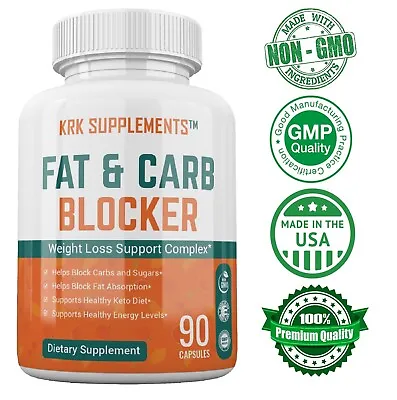 1 Fat Carb Blocker Extra Strength Weight Loss Xp Complex Burn Low Keto Diet Pill • $14.99