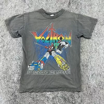 VTG Voltron Shirt Mens S Gray Defender Of The Universe Graphic Print Crew Neck • $0.99