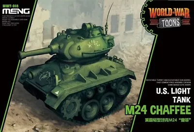 Meng Model Misc U.S. Light Tank M24  Chaffee  'World War Toons'  #WWT018📌USA📌 • $21.98