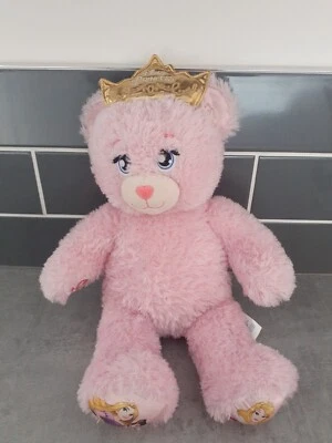 £8.99 • Buy Build A Bear Plush Disney Princess Pink With Tiara Sparkle BAB Teddy Bear