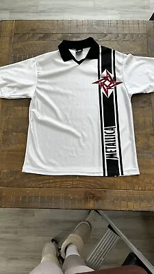 Metallica Jersey White Polo RARE VINATGE Sz Large • $150