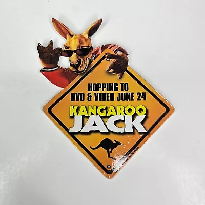 Vintage Kangaroo Jack 2003 Advertising Pin Cardboard READ Promo • $3