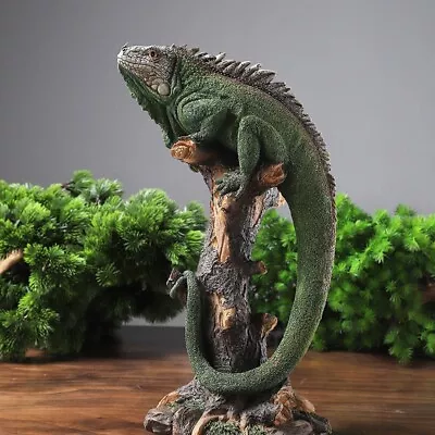 $89.99 • Buy Lizard Iguana Resin Ornament Sculpture Tabletop Home Office Decoration Craft Art