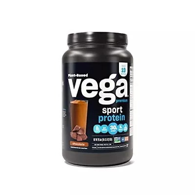 Vega Sport Premium Vegan Protein Powder Chocolate - 30g Plant Based Protein... • $64