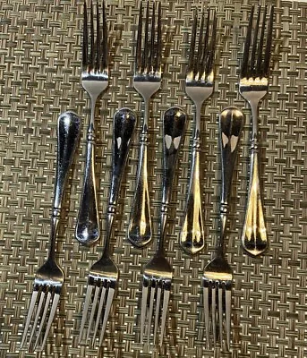 Mikasa FRENCH COUNTRYSIDE Stainless Dinner Forks 7 7/8   Lot Of 8 • $39.99