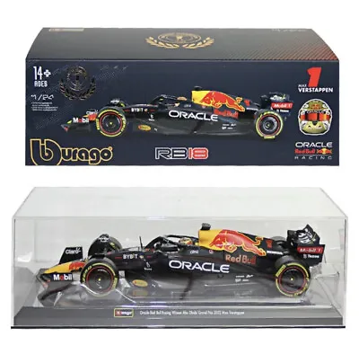 New F1 Gold Edition 2022 1:24 Max Verstappen Red Bull RB18 Diecast Racing Model2 • £38.50