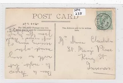 Aberdeenshire WHITEBRIDGE Small Ring 1908 Postmark / Inverlochy Castle On Front • £15