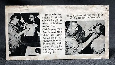 Vietnam War Propaganda Leaflet Medical Treatment For South Vietnam People • $22.50
