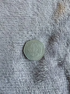 50p Coin - (2007) Be Prepared  100th Anniversary Boy Scouts - Good Circulated • £0.80