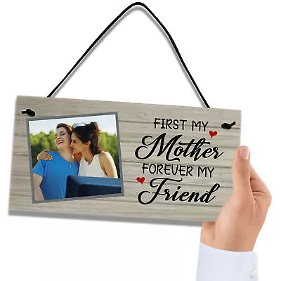 Mothers Day Gift Personalised Photo Plaque Birthday Gift From Son Daughter Mummy • £3.99